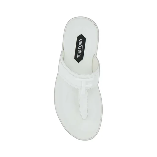 Logo Plaque Thong Sandals