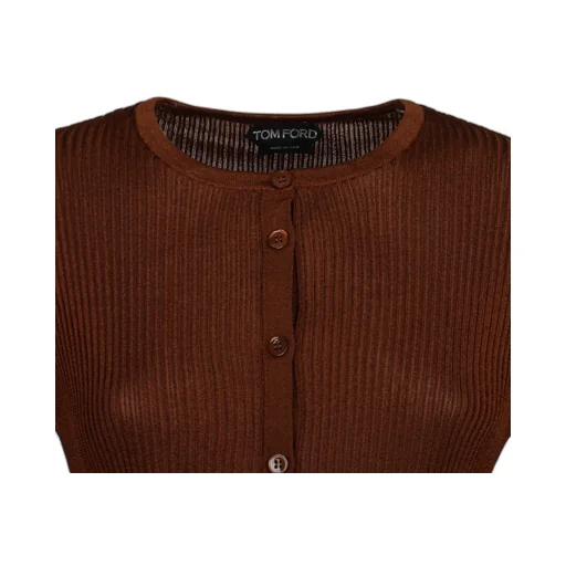 Ribbed Button-Up Cardigan