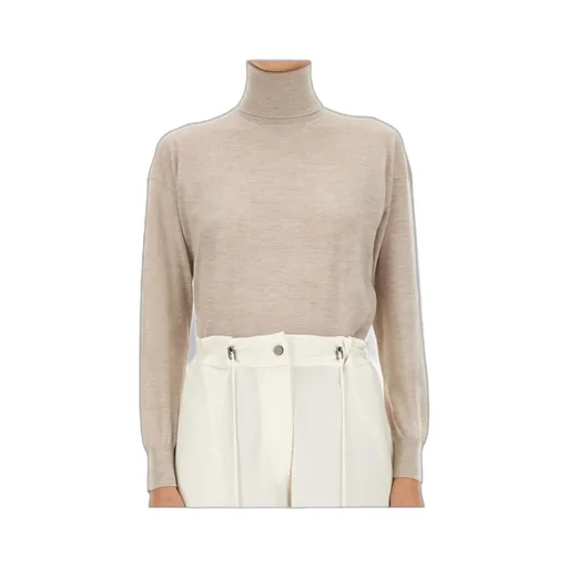Turtleneck Long-Sleeved Knit Jumper