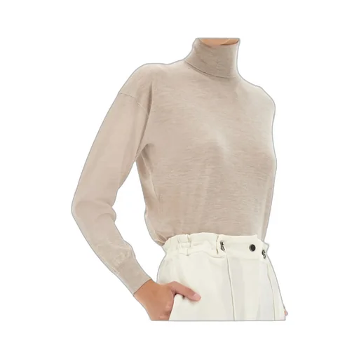 Turtleneck Long-Sleeved Knit Jumper