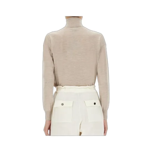 Turtleneck Long-Sleeved Knit Jumper
