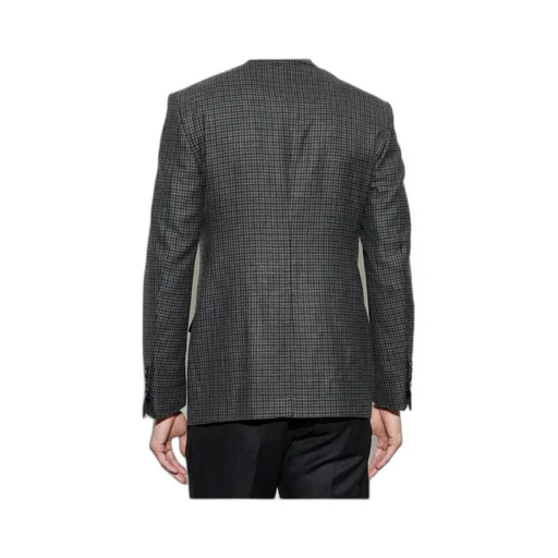 Single-Breasted Houndstooth Blazer