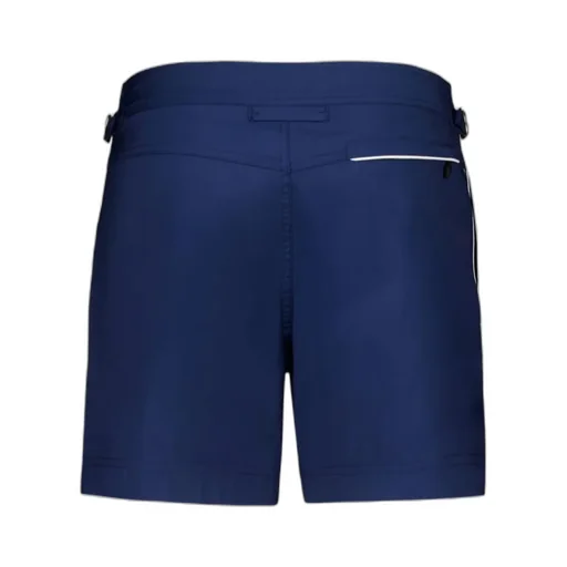 Piped-Trim Swim Shorts