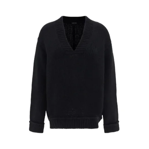 V-Neck Long-Sleeved Jumper