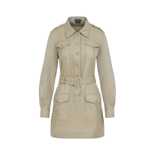 Safari Long-Sleeved Mini Dress