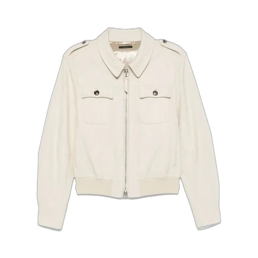 Zip-Up Corduroy Bomber Jacket