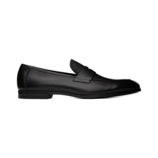 Supple Grain Leather Sean Penny Loafers
