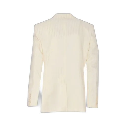 Double Breasted Organza Lurex Jacket