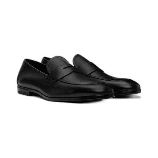 Supple Grain Leather Sean Penny Loafers