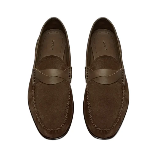 Almond-Toe Slip-On Loafers