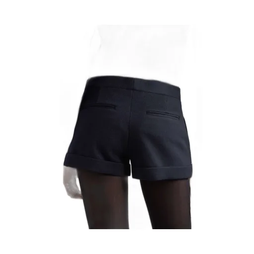 Button Embellished Bermuda Shorts