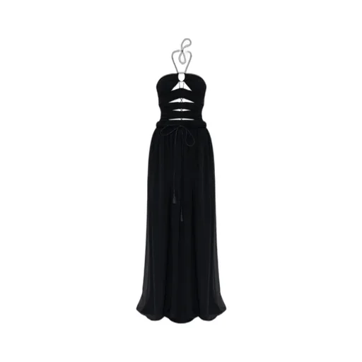Cut-Out Strapless Maxi Dress