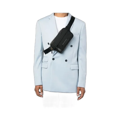 Logo-Patch Leather Belt Bag