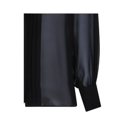 Ruffle-Detailed V-Neck Blouse
