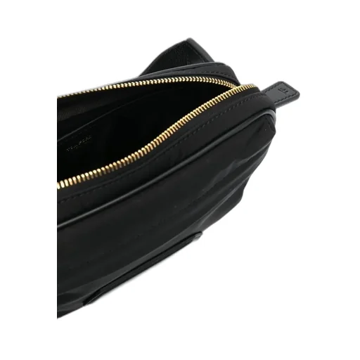 Logo-Patch Leather Belt Bag