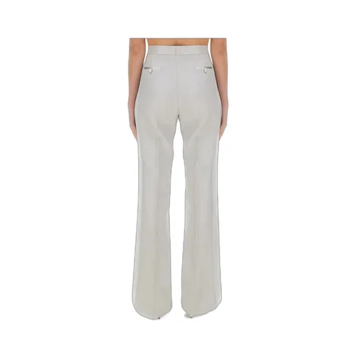 Lustrous Barathea Tailored Tuxedo Wide Leg Pants