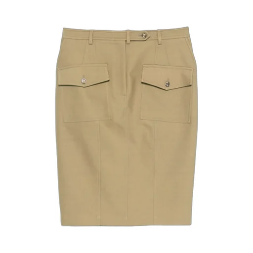 Flap Pocket Pencil Skirt