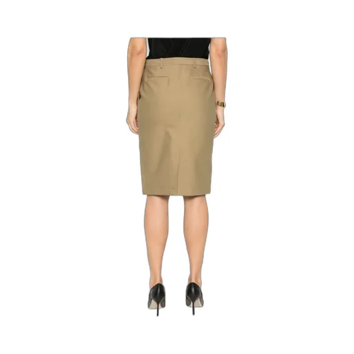 Flap Pocket Pencil Skirt