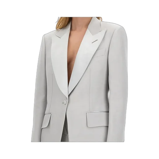 Lustrous Barathea Single-Breasted Tuxedo Jacket