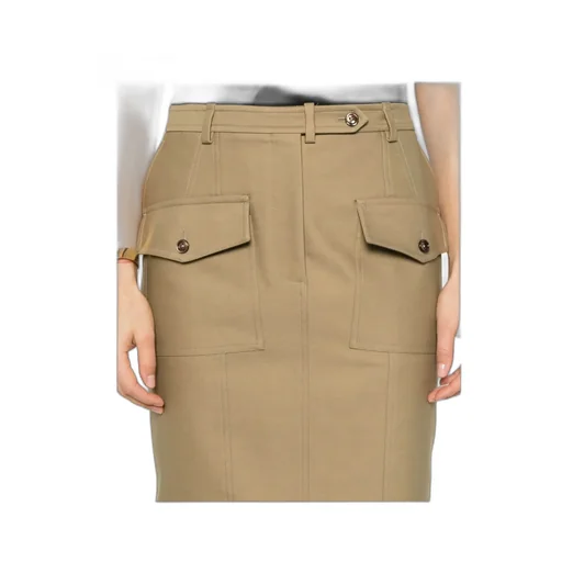 Flap Pocket Pencil Skirt