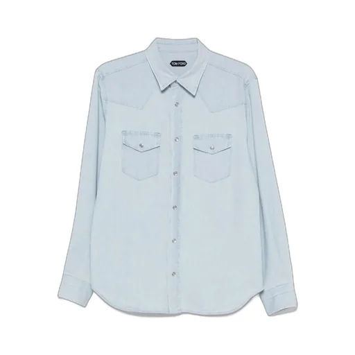Long-Sleeved Denim Shirt