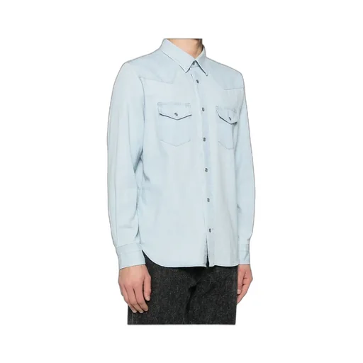 Long-Sleeved Denim Shirt