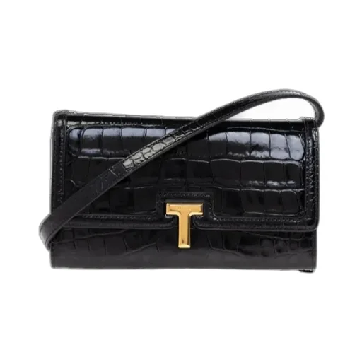 T-Logo Plaque Chain Wallet