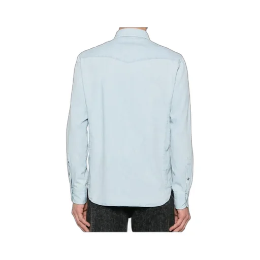 Long-Sleeved Denim Shirt