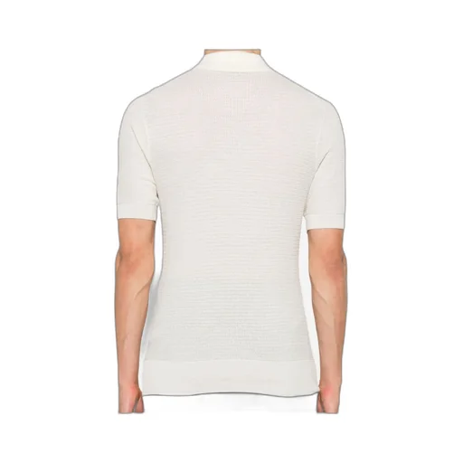 Short Sleeved Knitted Polo Shirt