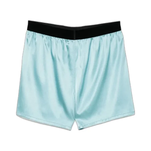 Logo-Waistband Satin Shorts