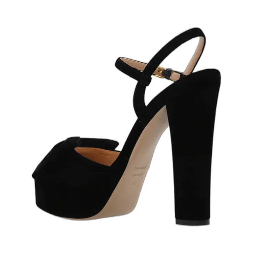 Bow-Detailed Platform Sandals