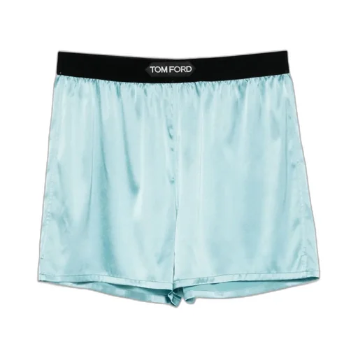 Logo-Waistband Satin Shorts
