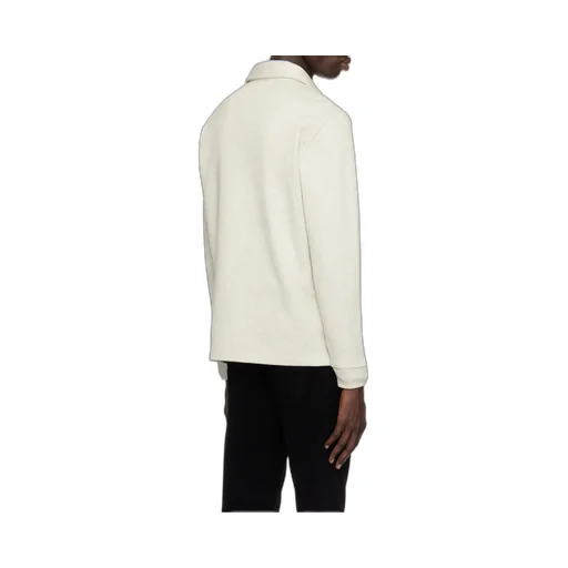 Long-Sleeved Knitted Polo Shirt