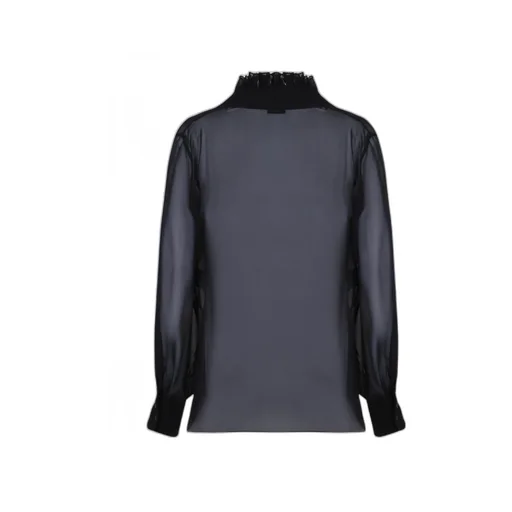 Ruffle-Detailed V-Neck Blouse