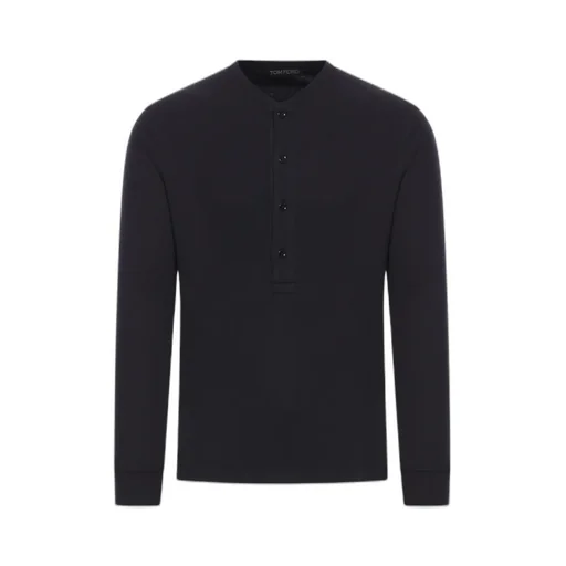 Fine-Ribbed Logo Embroidered T-Shirt