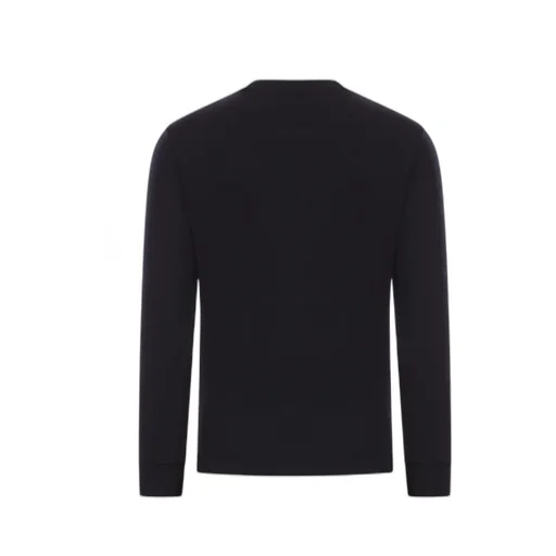Fine-Ribbed Logo Embroidered T-Shirt