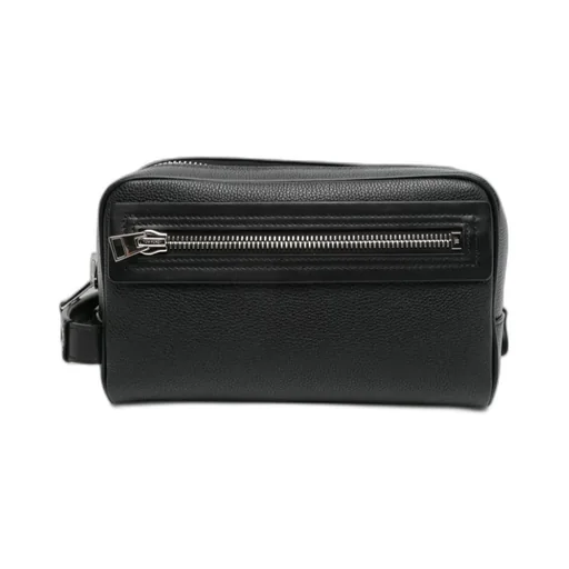 Logo-Printed Zipped Toiletry Bag