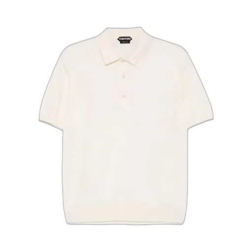 Fine Knit Short-Sleeved Polo Shirt