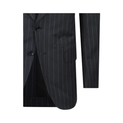 Single-Breasted Striped Blazer