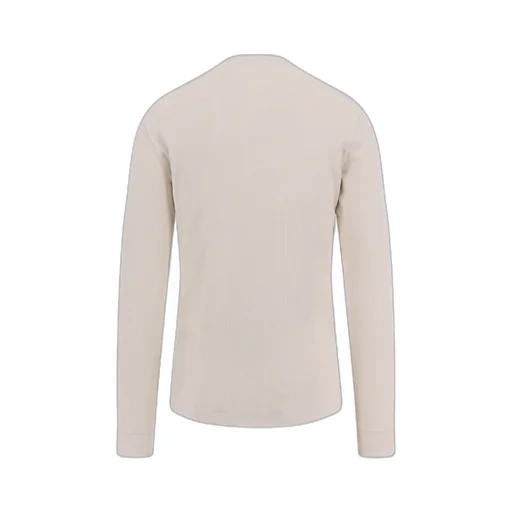 Fine-Ribbed Logo Embroidered T-Shirt