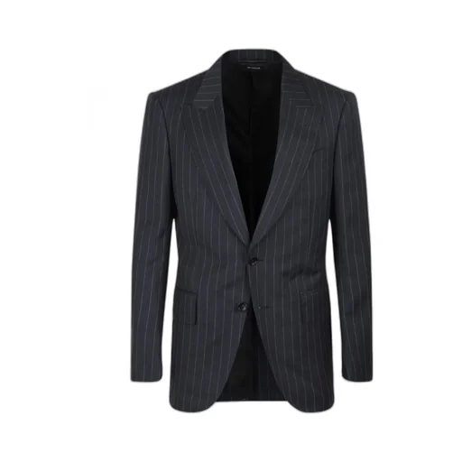 Single-Breasted Striped Blazer