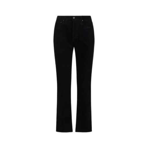 Logo-Patch Corduroy Tapered Trousers