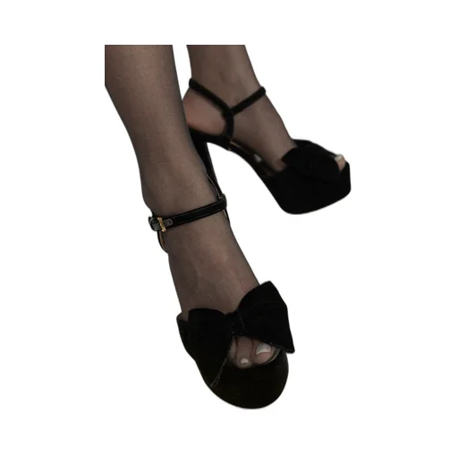 Bow-Detailed Platform Sandals