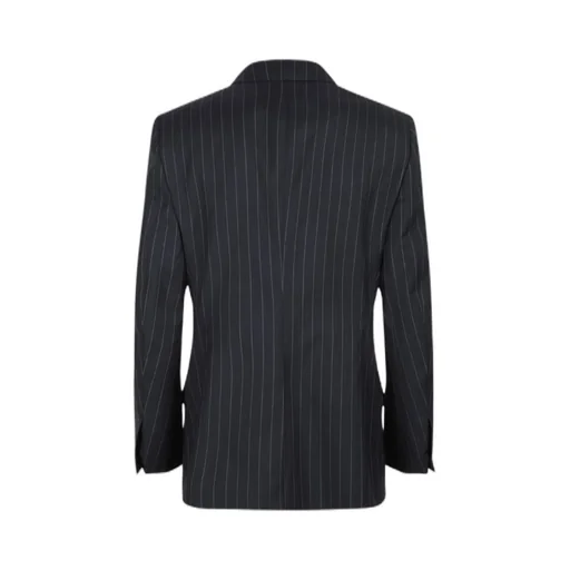 Single-Breasted Striped Blazer