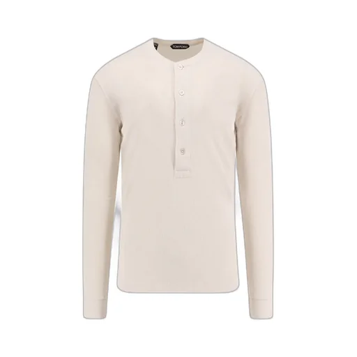 Fine-Ribbed Logo Embroidered T-Shirt
