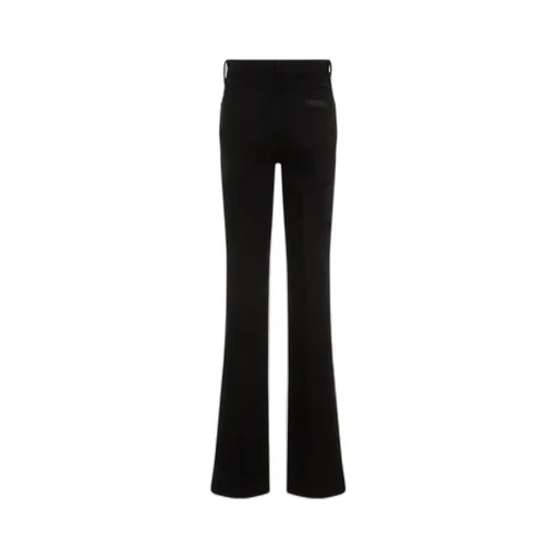 Logo Patch Flared Jeans