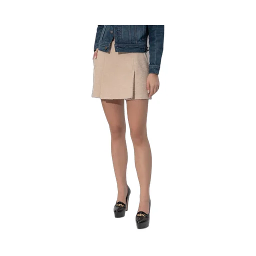 Boucle Pleated Mini Skirt