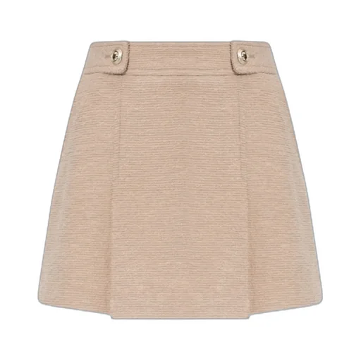 Boucle Pleated Mini Skirt