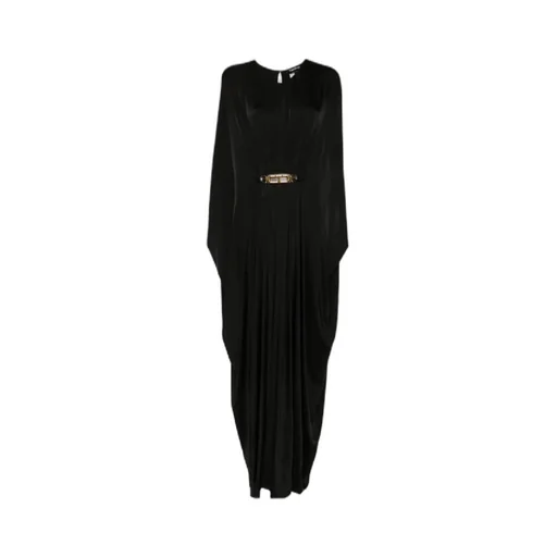 Satin Stretch-Jersey Kaftan Dress