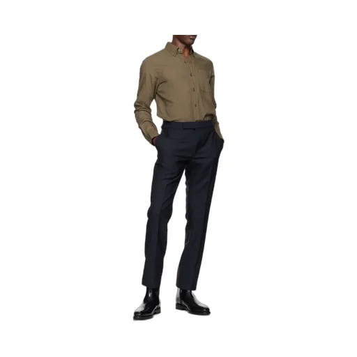 Single-Breasted Long-Sleeved Shirt